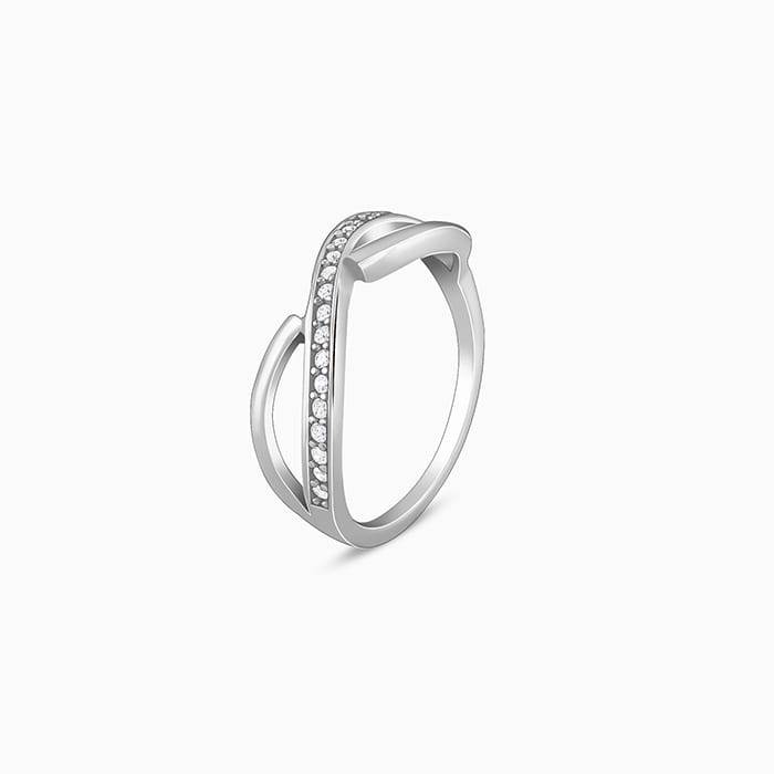 Giva 925 Sterling Silver Ripple Ring,Fixed Size,Indian - 11 | Gifts For Women And Girls |  : R01513