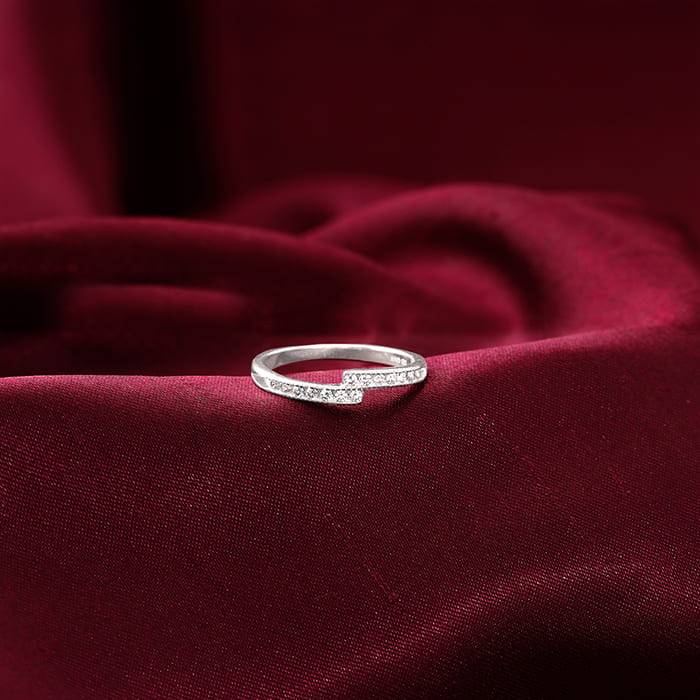 Giva 925 Sterling Silver Unite Ring,Fixed Size,Indian - 12| Gifts For Women And Girls | Wi : R01517