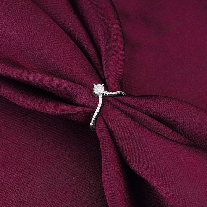 Giva 925 Sterling Silver Groovy Vanki Ring, Adjustable | Gifts For Women And Girls | With  : R01519
