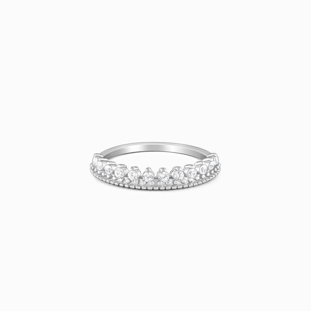 Giva 925 Sterling Silver Queen'S Creed Ring,Fixed Size,Indian - 11 | Gifts For Women And G : R01521