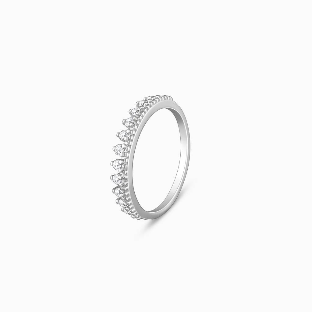 Giva 925 Sterling Silver Queen'S Creed Ring,Fixed Size,Indian - 11 | Gifts For Women And G : R01521