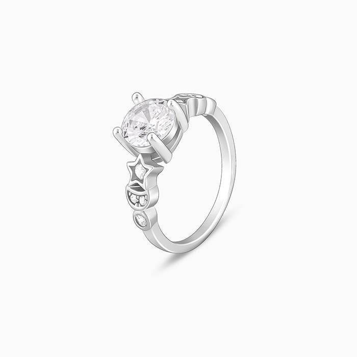 Giva 925 Sterling Silver Celeste Ring,Fixed Size,Indian - 11 | Gifts For Women And Girls | : R01526