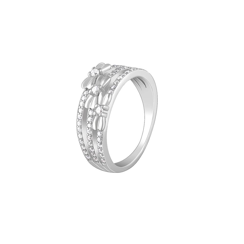 Giva 925 Sterling Silver Layered Bow Ring,Fixed Size,Indian - 11 : R01527