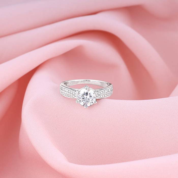 Giva 925 Sterling Silver Orion Shine Ring, Fixed Size, Indian - 12, Us - 6| Gifts For Wome : R01528