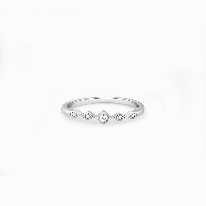 Giva 925 Sterling Silver Flamme Ring,Fixed Size,Indian - 11| Gifts For Women And Girls | W : R01529