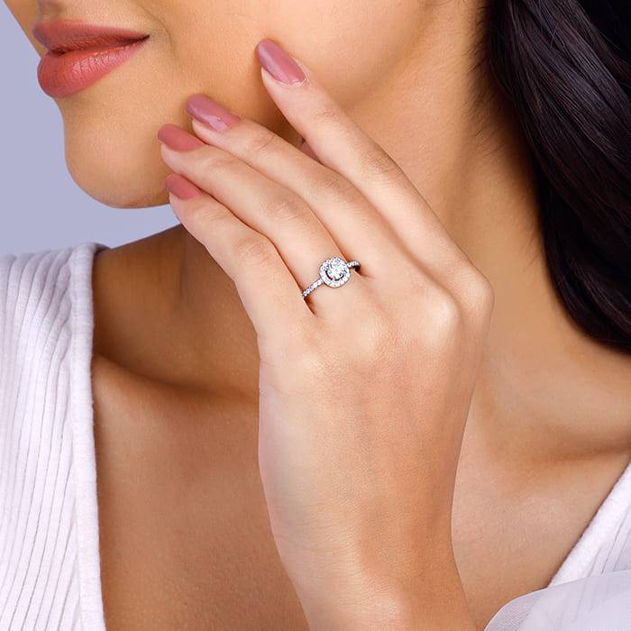 Giva 925 Sterling Silver Sparkly Solitaire Ring, Fixed Size, Indian - 12, Us - 6| Gifts Fo : R01533