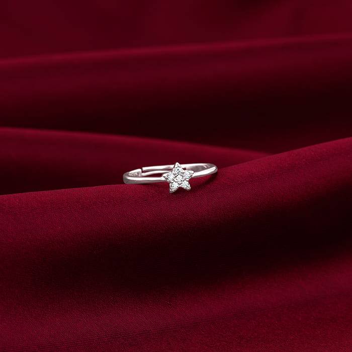 Giva 925 Sterling Silver Star Constellation Ring, Adjustable | Gifts For Women And Girls | : R01535