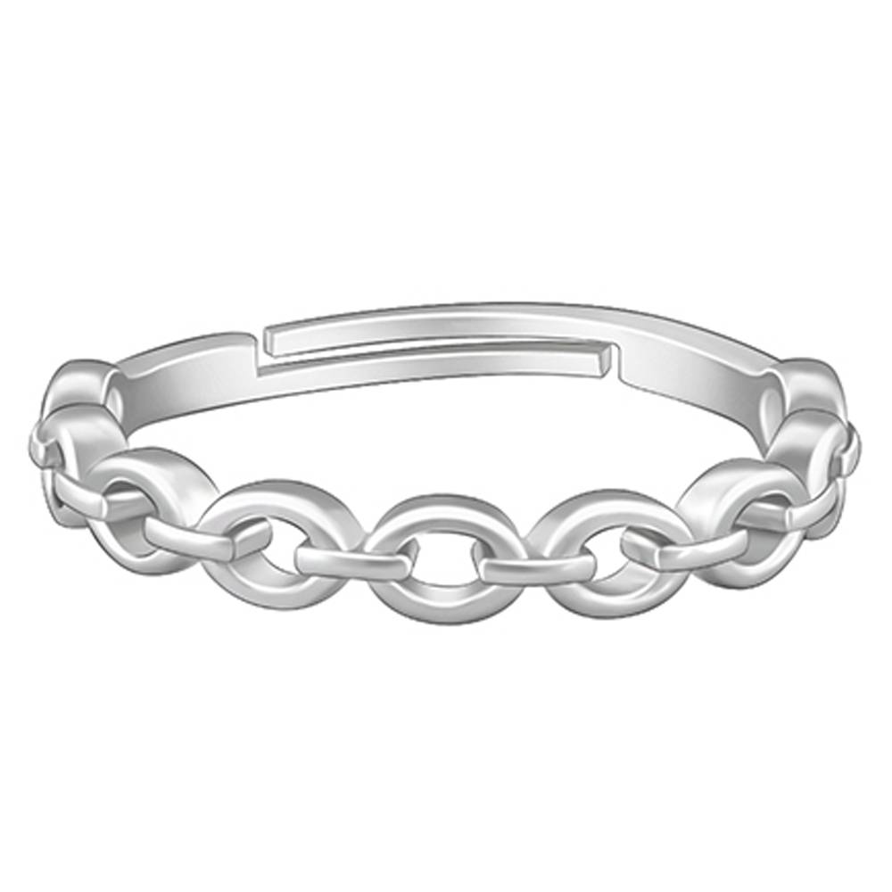 Giva 925 Sterling Silver Chainlinks Ring, Adjustable : R01536