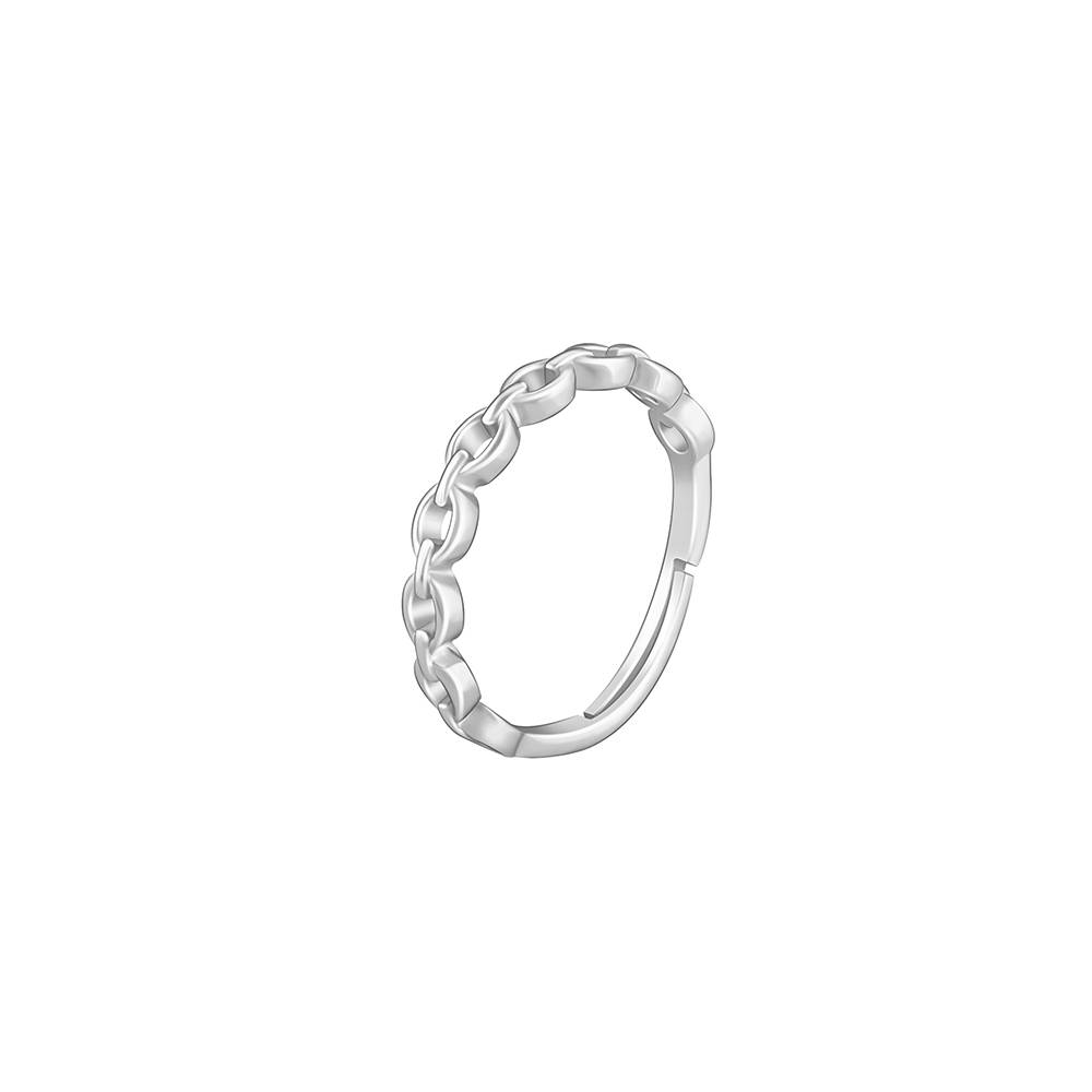 Giva 925 Sterling Silver Chainlinks Ring, Adjustable : R01536