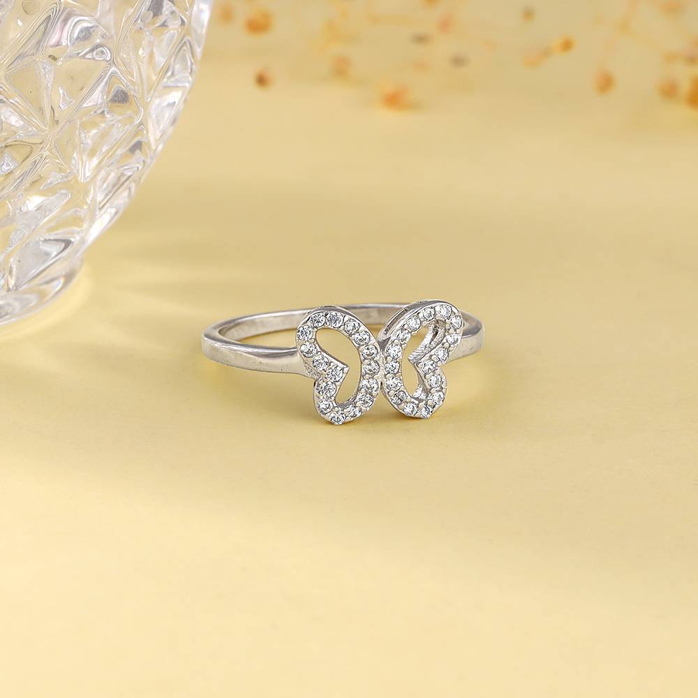 Giva 925 Silver Dashing Butterfly Ring Fixed Size Indian - 11 : R01542