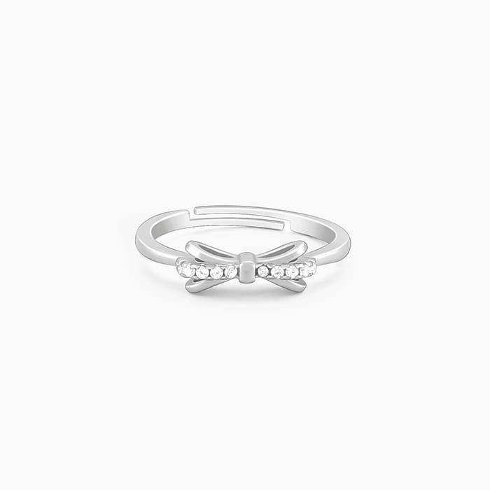 Giva 925 Sterling Silver Triple Bow Ring,Adjustable|Gift For Valentine | Gift For Girlfrie : R01543