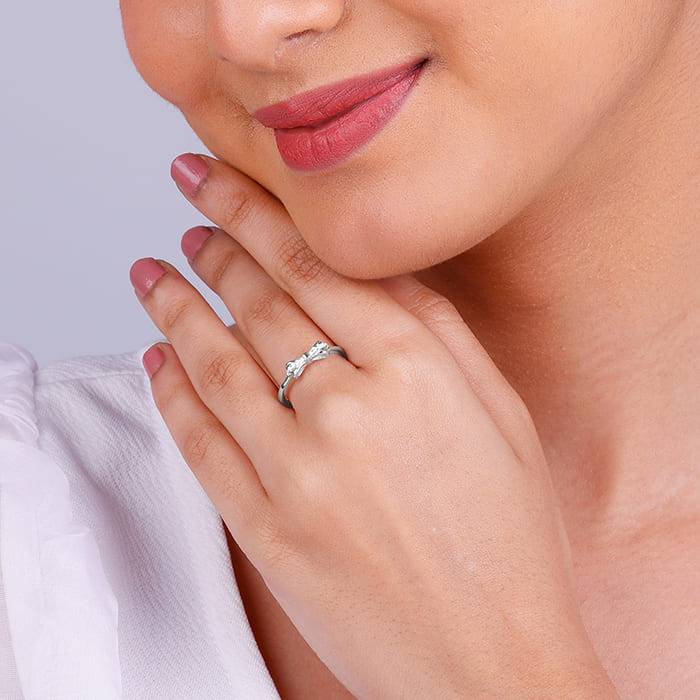 Giva 925 Sterling Silver Triple Bow Ring,Adjustable|Gift For Valentine | Gift For Girlfrie : R01543