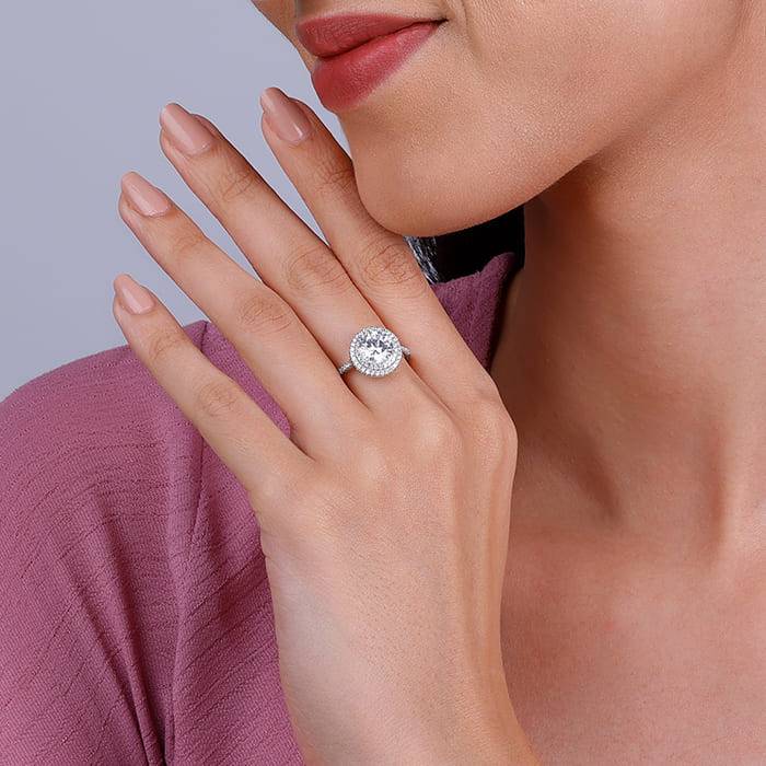 Giva 925 Sterling Silver Zia Ring,Fixed Size, Indian - 12 | Gifts For Women And Girls | Wi : R01558