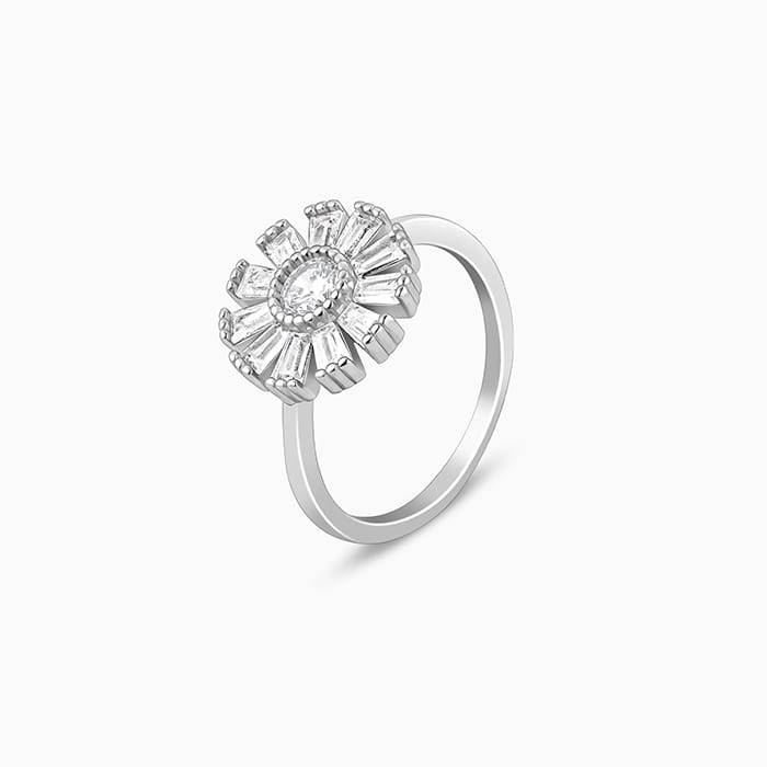 Giva 925 Sterling Silver Anemone Ring,Fixed Size,Indian - 11 | Gifts For Women And Girls | : R01562
