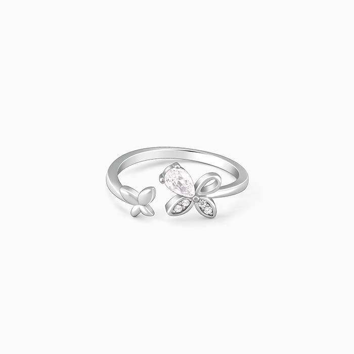 Giva 925 Sterling Silver Dazzling Butterfly Ring,Adjustable | Gifts For Women And Girls |  : R01566
