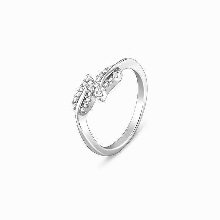 Giva 925 Sterling Silver Be-Leaf Me Ring,Fixed Size,Indian - 11| Gifts For Women And Girls : R01567