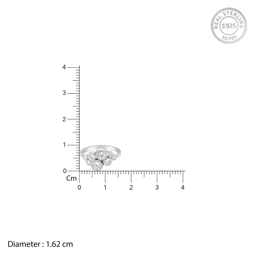 Giva 925 Sterling Silver Carina Ring,Fixed Size,Indian - 11 : R01571