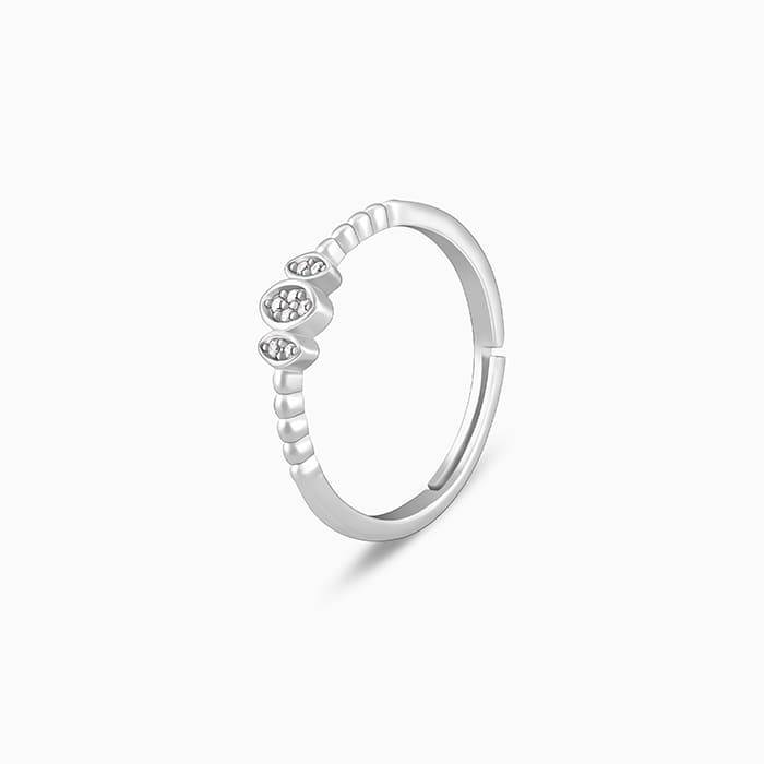 Giva 925 Sterling Silver Elliptical Trio Ring, Adjustable | Gifts For Women And Girls | Wi : R01576