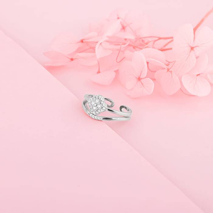 Giva 925 Sterling Silver Classy Rhombus Ring,Adjustable | Gifts For Women And Girls | With : R01581