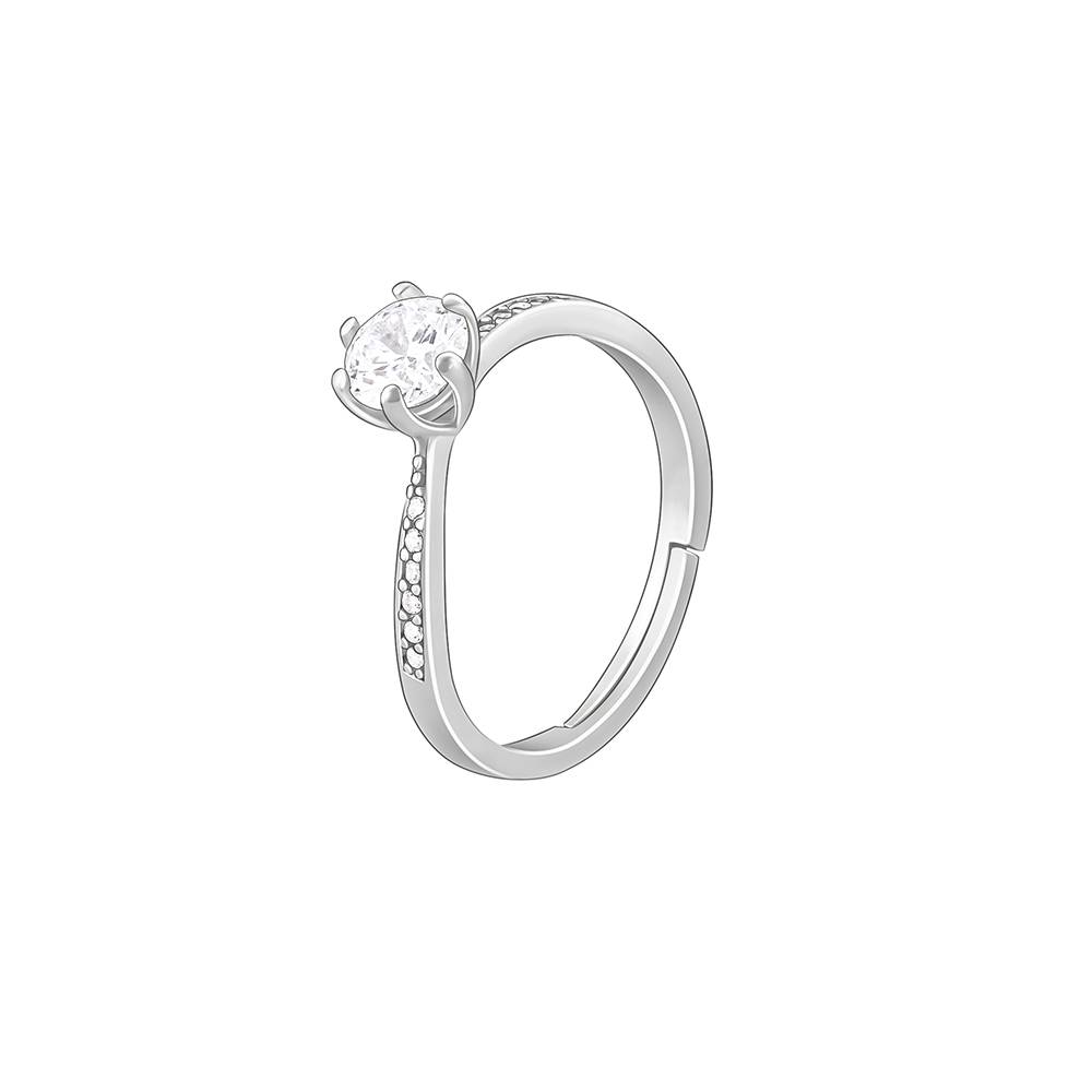 Giva 925 Sterling Silver Waver Glam Ring, Adjustable : R01582