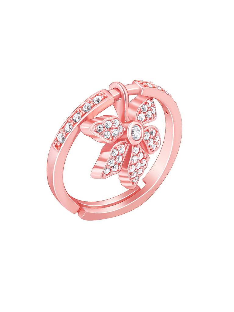 Giva 925 Sterling Silver Bhumi Rose Gold Exotic Ebony Ring