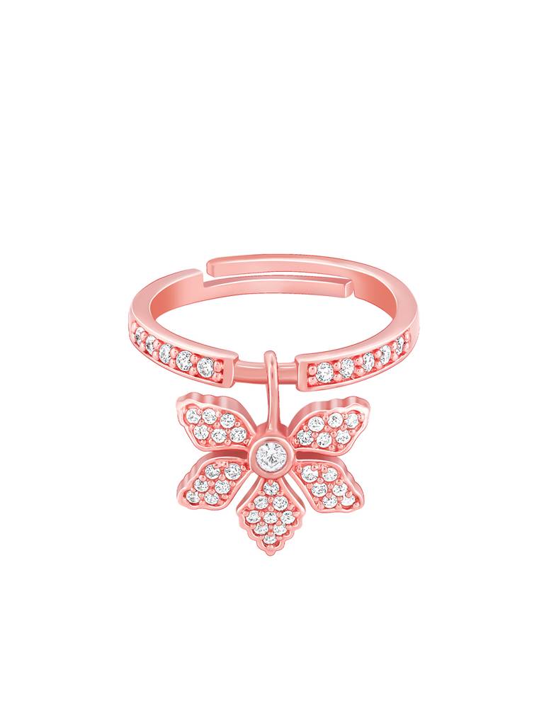 Giva 925 Sterling Silver Bhumi Rose Gold Exotic Ebony Ring