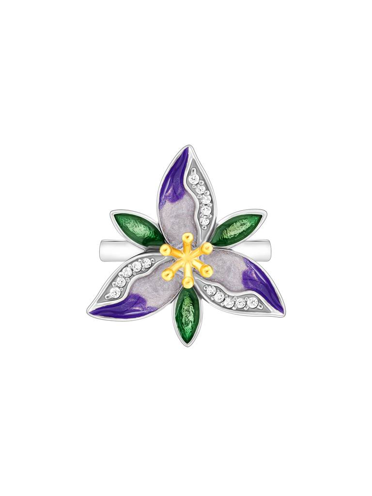 Giva 925 Sterling Silver Bhumi Silver Convertible Trillium Ring