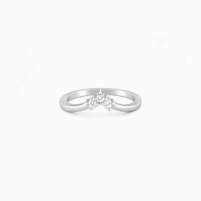 Giva 925 Sterling Silver Eva Vanki Ring,Fixed Size, Indian - 12 | Gifts For Women And Girl : R01619