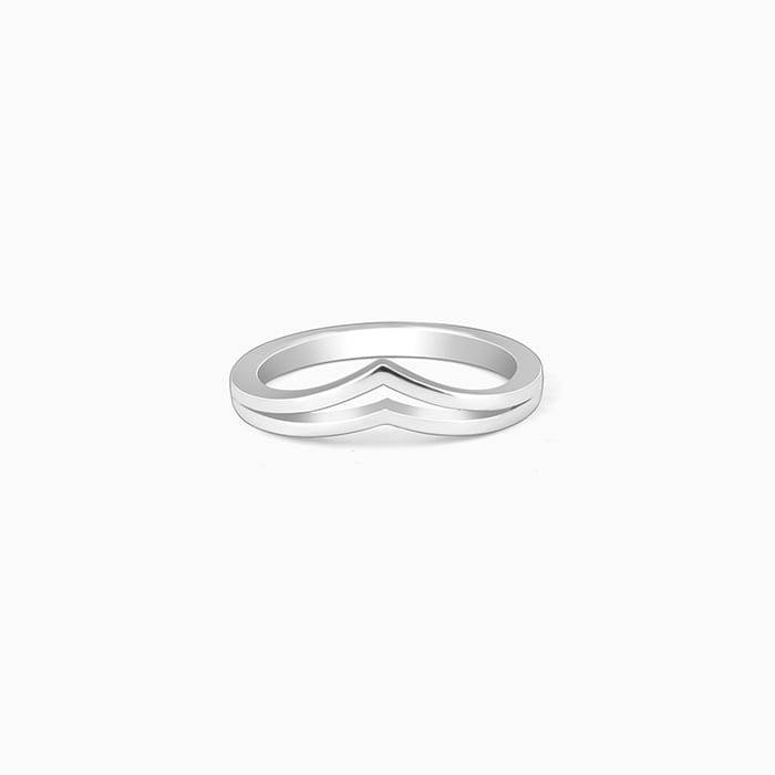 Giva 925 Sterling Silver Classy Vanki Ring,Fixed Size, Indian - 12, Us - 6| Gifts For Wome : R01626