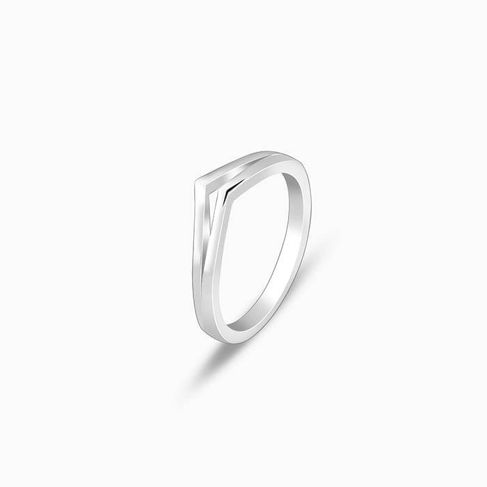 Giva 925 Sterling Silver Classy Vanki Ring,Fixed Size, Indian - 12, Us - 6| Gifts For Wome : R01626