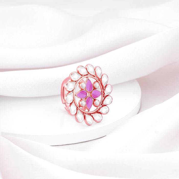 925 Silver Ghoomar Ring, Adjustable For Women : R01632