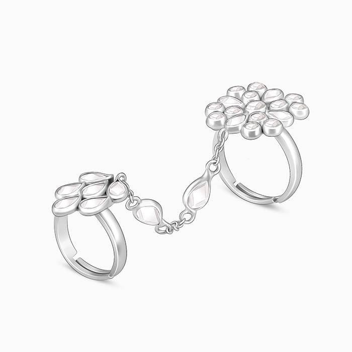 925 Silver Sawarne Lage Rings, Adjustable For Women : R01634