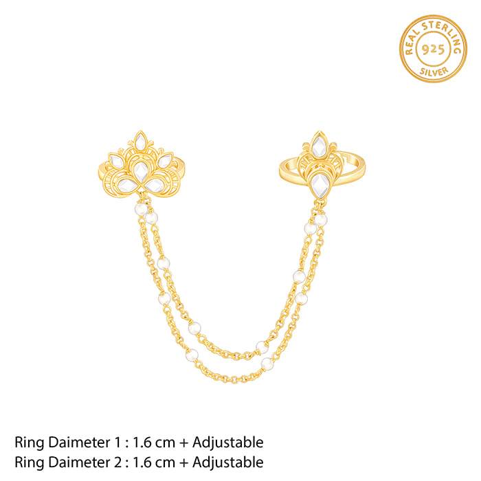 925 Silver Say Shava Shava Rings, Adjustable For Women : R01635
