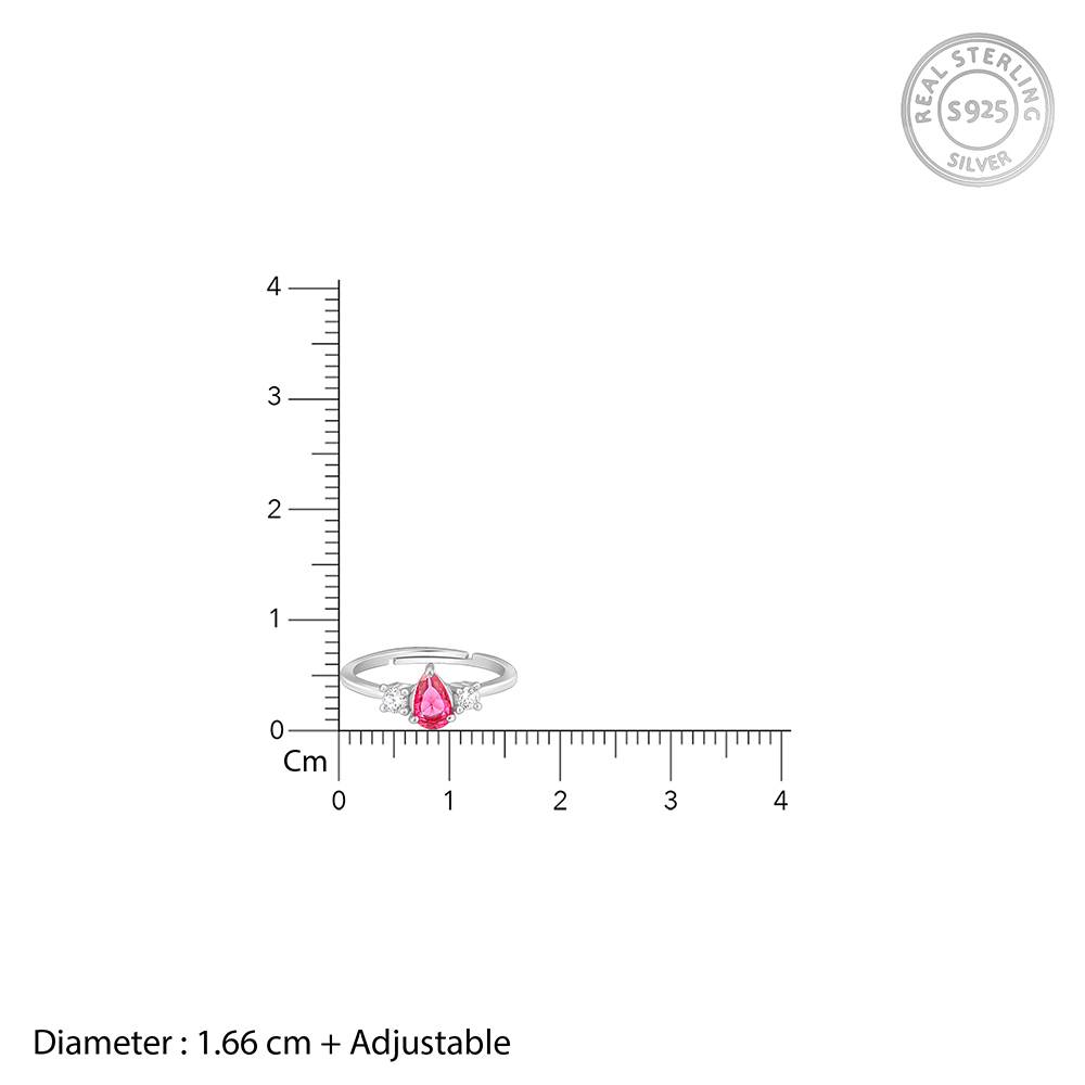 Giva 925 Sterling Silver Sweet Love Ring,Adjustable|Gift For Valentine | Gift For Girlfriend : R01639