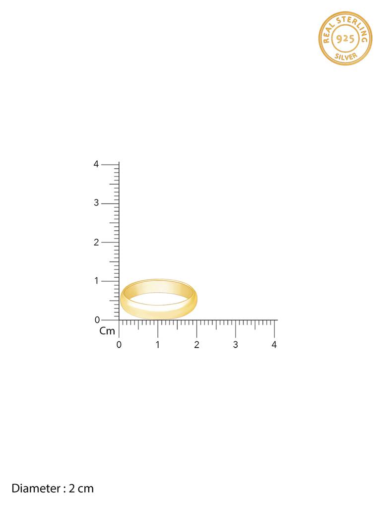 Giva 925 Sterling Silver Golden Ranger Ring For Him