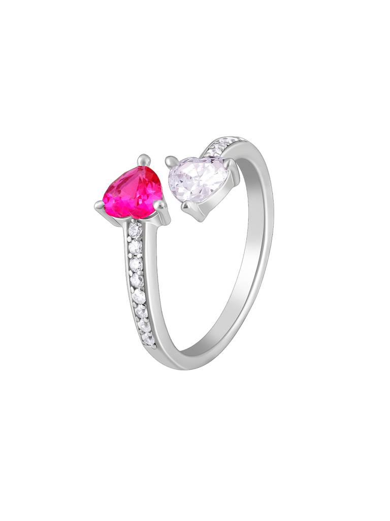 925 Silver Be Mine Ring, Adjustable For Womens And Girls : R01651