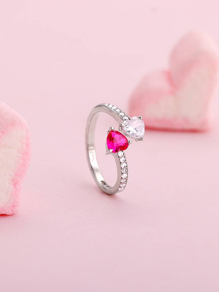 925 Silver Be Mine Ring, Adjustable For Womens And Girls : R01651