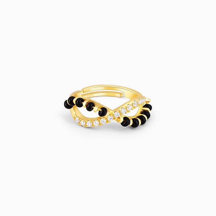 Giva 925 Sterling Silver Golden Knots For Infinity Ring, Adjustable | Gifts For Women And  : R01669