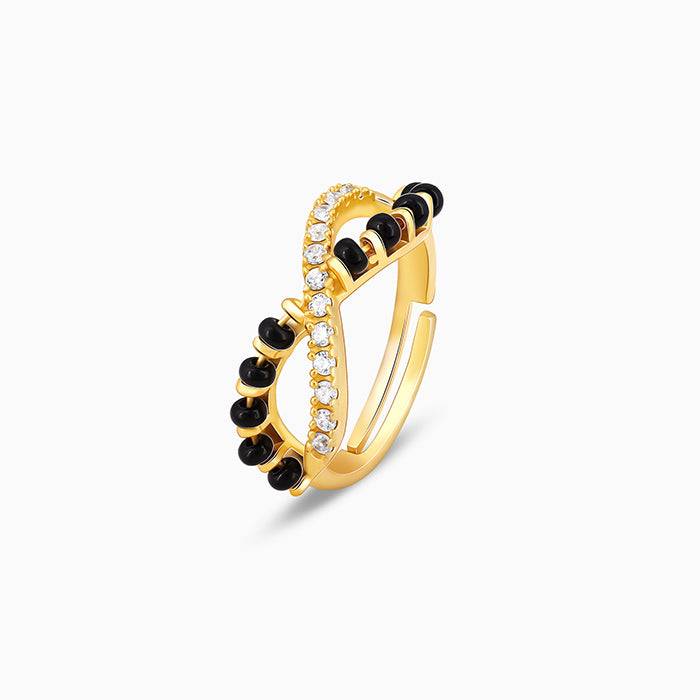 Giva 925 Sterling Silver Golden Knots For Infinity Ring, Adjustable | Gifts For Women And  : R01669
