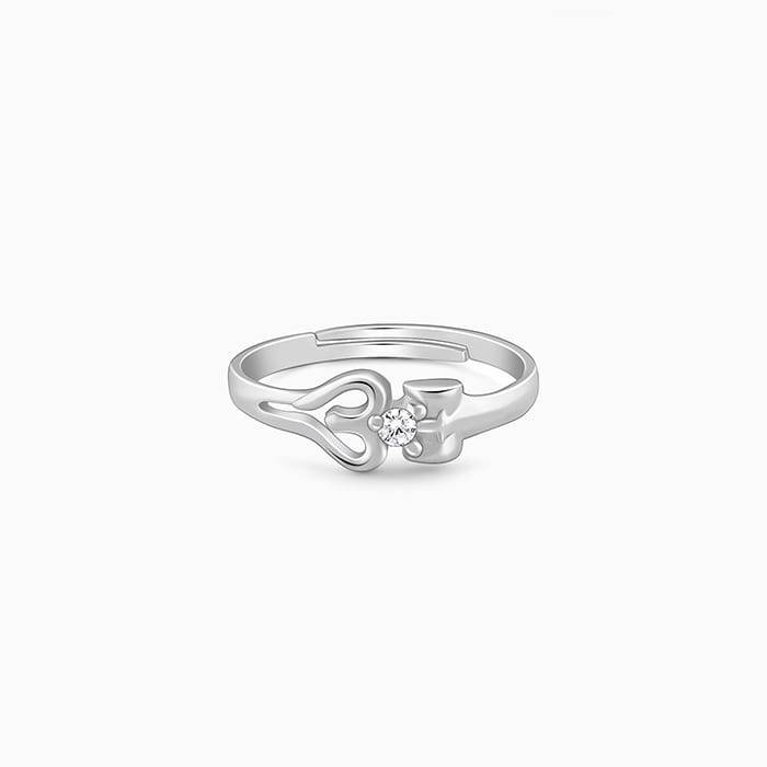 Giva 925 Sterling Om Shiva Ring For Him,Adjustable| Gifts For Women And Girls | With Certi : R01673