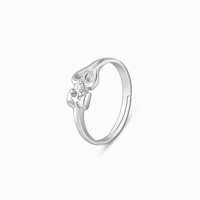 Giva 925 Sterling Om Shiva Ring For Him,Adjustable| Gifts For Women And Girls | With Certi : R01673