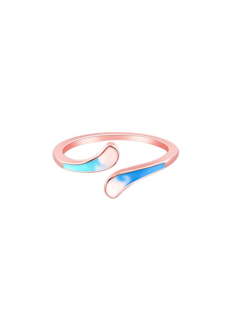 925 Silver Rose Gold Free Bird Ring For Women : R01685