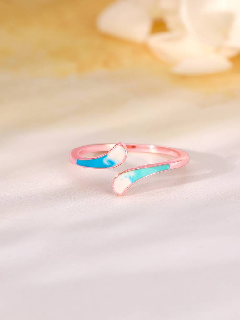 925 Silver Rose Gold Free Bird Ring For Women : R01685