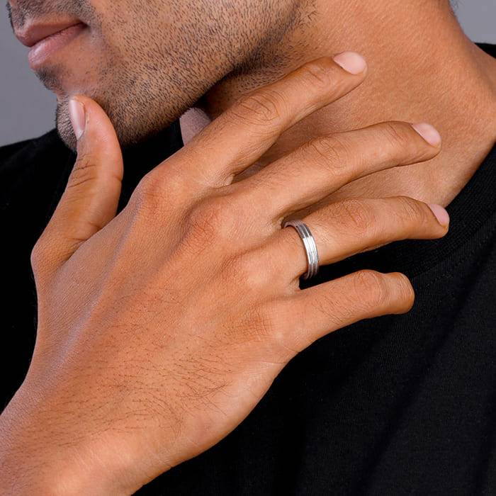 Giva 925 Sterling Silver Wisdom Ring For Him,Fixed Size,Indian - 21 | Gifts For Men And Bo : R01741