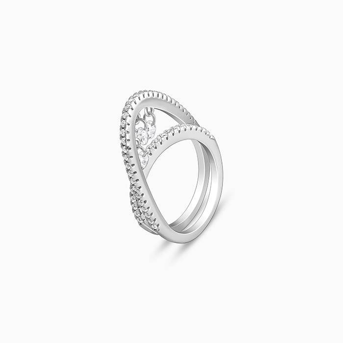 Giva 925 Silver Grace Away Ring,Fixed Size| Gifts For Women And Girls | With Certificate O : R01751