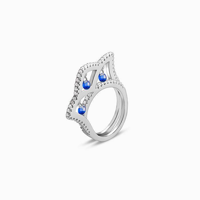 Giva 925 Silver Crown'S Elegance Ring,Fixed Size| Gifts For Women And Girls | With Certificate Of Au : R01754