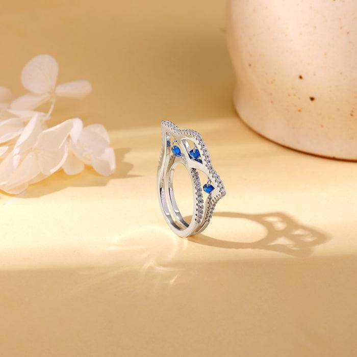 Giva 925 Silver Crown'S Elegance Ring,Fixed Size| Gifts For Women And Girls | With Certificate Of Au : R01754