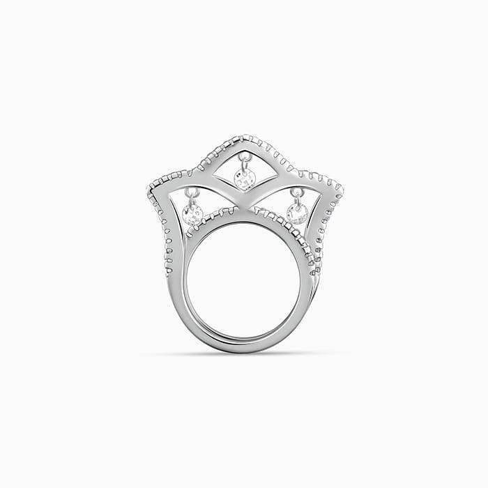 Giva 925 Silver Graceful Crown Ring,Fixed Size| Gifts For Women And Girls | With Certifica : R01755