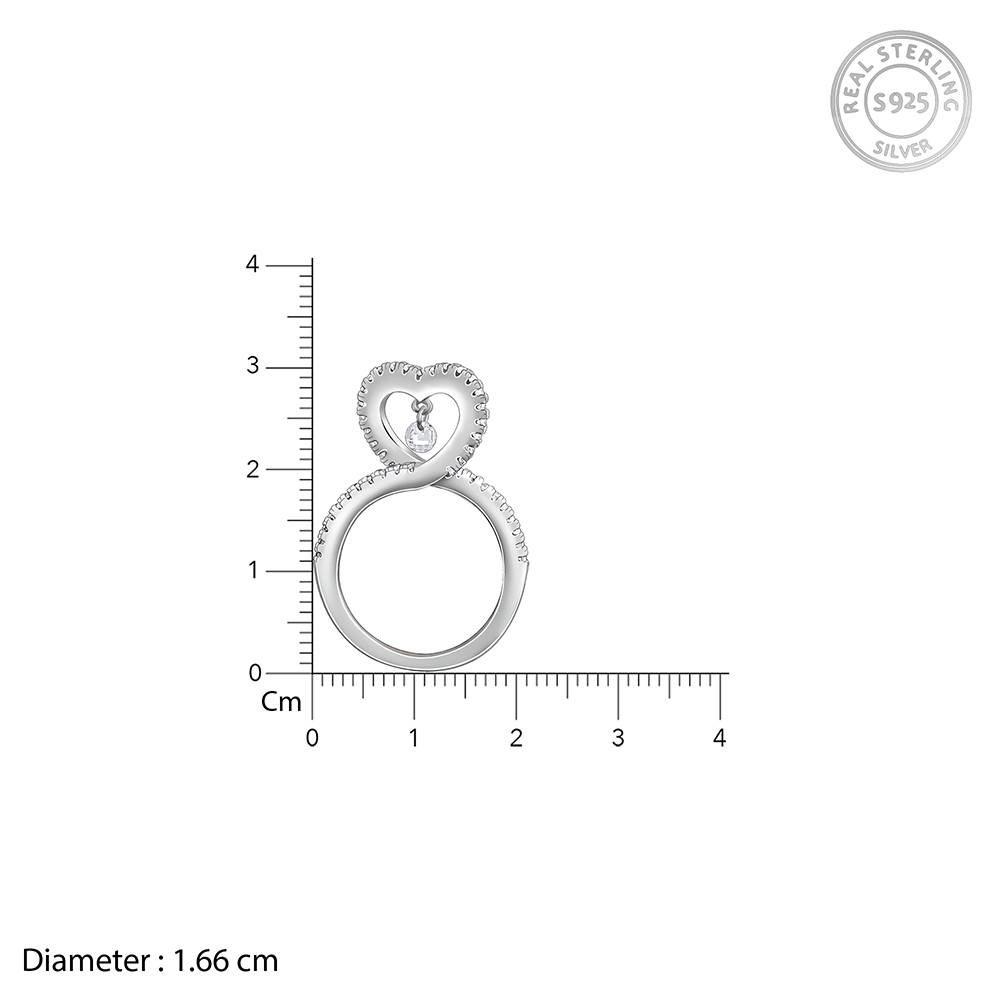 Giva 925 Silver In Love Ring,Fixed Size : R01757