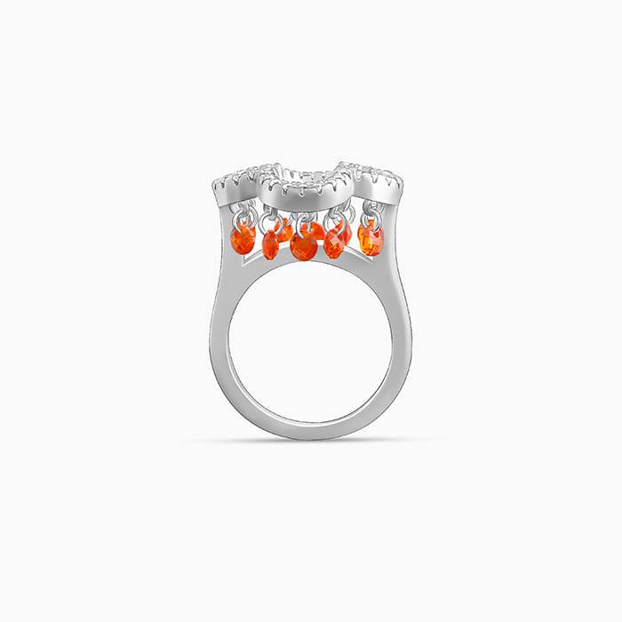 Giva 925 Silver Floret Charm Ring,Fixed Size| Gifts For Women And Girls | With Certificate Of Authen : R01759